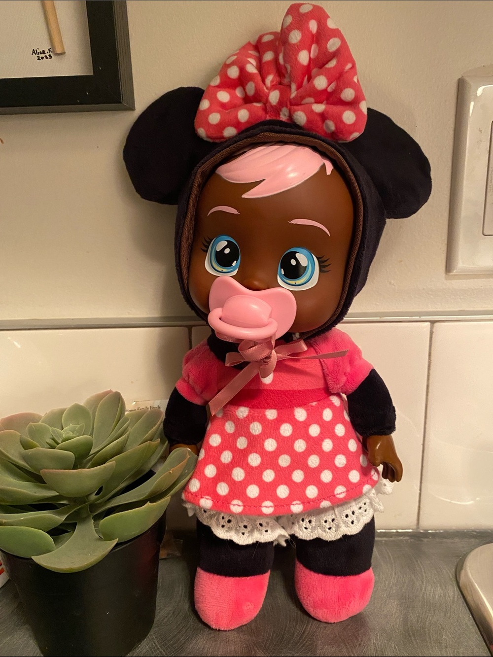 NEW🌈 Cry Babies Doll Tiny Cuddles Disney Minnie Mouse “cries real tears"